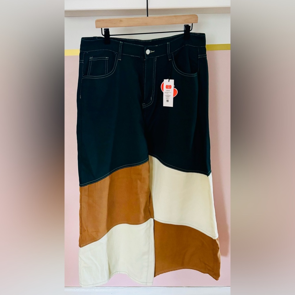 Cider color blocked pants